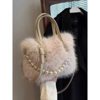 Plus Sang Trọng Túi Xách Ngọc Trai Thời Trang Sang Trọng Túi Vuông Nhỏ Dễ Thương Nữ Túi Messenger