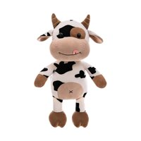Plush Toys Cartoon Cute Cow Stuffed Animals Soft Novelty Cute Doll Toy Presents Gifts for Adults Kids Boys and Girls Home Bedroom Sofa Decoration