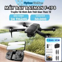 Plycam mini F198 Pro, Máy Bay Điều Khiển Từ Xa 4 Cánh Flycam Cao Cấp 2 Camera, Pin Lithium 1800mAh