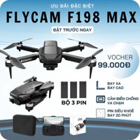 Plycam mini F198 Pro, Máy Bay Điều Khiển Từ Xa 4 Cánh Flycam Cao Cấp Camera HD, Pin Lithium 1800mAh bay 18 Phút