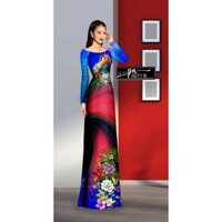 PN0271 - Vải may áo dài đi lễ - đi nhà thờ cho các chị - trên nền lụa Tô Châu cao cấp - dày dặn - mềm mướt