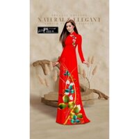 PN1222 - vải may áo dài - vải lụa vân gỗ in 3D với công nghệ hiện đại - cho hình ảnh sắc nét - màu sắc tươi sáng