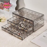 Pnpia 1 Gói 3 Lớp 72 Lưới Dung Tích Lớn Vòng Bông Tai Vòng Cổ Trang Sức Hộp Bảo Quản Để Bàn Ngăn Kéo Tổ Chức Chống Bụi Hộp Bảo Quản Boutique