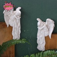 Pnpia 1 Miếng Nhựa Thủ Công Cho Khung Cửa Thiên Thần Trái Và Phải, Đồ Trang Trí Nhà Cửa, Thiên Thần Tinh Tế Bảo Vệ Mọi Góc Boutique