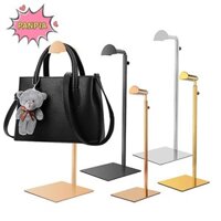Pnpia Có Thể Điều Chỉnh Đánh Bóng Vàng / Bạc Túi Treo Túi Xách Kệ Trưng Bày Đứng Ví Túi Xách Giá Đỡ Người Tổ Chức Đứng Lưu Trữ Boutique