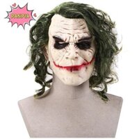 Pnpia Halloween Joker Cosplay Mặt nạ chú hề đáng sợ với cửa hàng tóc xanh