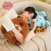 Pnpia Mới Capybara Hình Cá Mập Túi Ăn Nhẹ Sang Trọng Đồ Chơi Siêu Mềm Hoạt Hình Squishy Gối Ngộ nghĩnh Thực Phẩm Búp Bê Quà Tặng Sinh Nhật Trang Trí Phòng Boutique