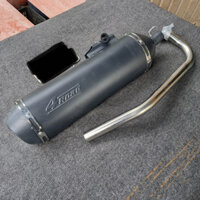 Pô 4ROAD Đen DÀI kèm Tiêu + cổ VARIO 125-150, VISION, AB2012 (Chế 1 Pát)