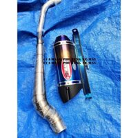 Pô AHM M3 titan kèm cổ 2 khúc gắn Ex135, Ex150, Ex155, Winner 150, Winner X, Sonic