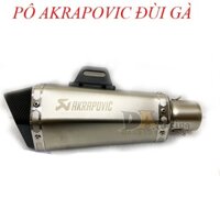 Pô Akrapovic màu BẠC - Ak đùi gà