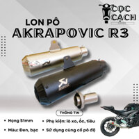 Pô Akrapovic R3 - MẪU MỚI DPOL