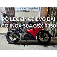 Pô Độ Leovince Evo Carbon Dài Và Cổ Inox 304 Suzuki GSX R150