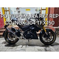 Pô Độ Yoshimura R77 Carbon Rep 1:1 Và Cổ Inox 304 Yamaha TFX150