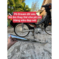 Pô Dream đit xéo nổ êm thay thế cho pô zin gắn wave dream cub 67,…