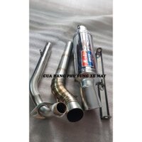 Pô K1 - kèm cổ 2 khúc inox 304 gắn xe Dream/ Wave/ Sirius/ Cup/ Axelo/ Elegant/ Jupiter/ Future