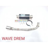 pô leovince ngắn gắn xe wave có cổ inox hàng xịn