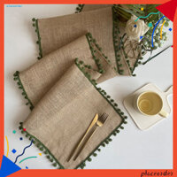 [Po] Máy chạy bàn có thể tái sử dụng Tay chạy bàn có thể giặt được Bộ chạy bàn phong cách Boho với trang trí bóng sang trọng Chống vết bẩn có thể tái sử dụng để trang trí tiệc Prom