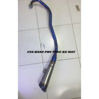 Pô SC xéo kèm cổ titan gắn xe Ex135, Ex150, Winner 150, Winner X, Raider Fi, Satria