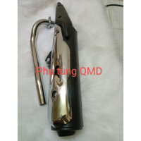 Pô Sirius mẫu 2023 móc gắn Sirius, Wave ( kèm cổ inox + ốp pô )