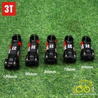Pô tăng NHÔM xe đạp bọc áo Carbon 3T 31.8mm x 60mm 70mm 80mm 90mm 100mm 110mm 120mm
