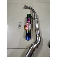 pô xe máy sirius Wave dream cúp toke kou inox không nỉ full cổ kong 2 khúc ( 7 màu) Phụ Tùng