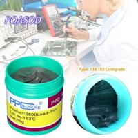 POASOD Tin Paste, Thông lượng hàn nhiệt độ trung bình thấp không chì, Dụng cụ sửa chữa 138 183 độ Hàn Flux Dán cho A8 A9 A10 A11 Chip CPU Điện thoại Hàn