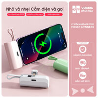 Pocket Capsule Power Bank 5000mAh Ngân hàng điện di động nhỏ gọn