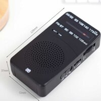Pocket Radio Transistor Am Fm Small Radio Portable Battery Operated Radio