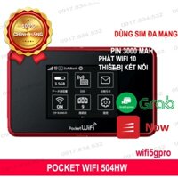 Pocket WiFi 504HW | Bộ Phát Wifi Chuẩn 4G Chất Lượng Tốt, Tốc Độ Cao