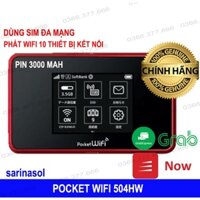 Pocket WiFi 504HW | Bộ Phát Wifi Chuẩn 4G Chất Lượng Tốt, Tốc Độ Cao