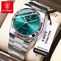 POEDAGAR Đồng Hồ Nam Chính Hãng Dây Thép Không Gỉ Dạ Quang Lịch Chống Thấm Nước 930+