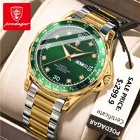 POEDAGAR Đồng Hồ Nam Chính Hãng Dây Thép Không Gỉ Dạ Quang Lịch Chống Thấm Nước 963+