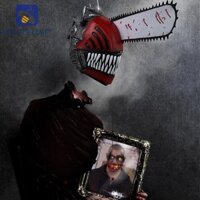 Pointer LIMIT Anime Cosplay Mặt nạ đáng sợ Mô phỏng Saw Mũ bảo hiểm cao su Đồ chơi lừa dành cho nữ Denji Pochita Head Cover