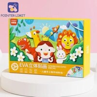 Pointer LIMIT DIY 3D Sticker Card Sổ tay Giáo dục Văn phòng phẩm trẻ em