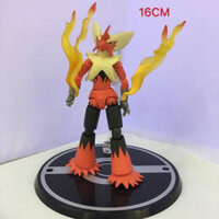 Pokemon Khớp Di Động Ngọn Lửa Gà Số Liệu Búp Bê Đồ Trang Trí Để Bàn Mô Hình Con Trai Quà Tặ