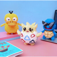 Pokemon lắp ráp, xếp hình Togepi, vịt, rùa kini+ tặng 1 hình xăm dễ thương bất kỳ