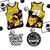 Pokemon - Pikachu - Code DLMT375 Áo thun thăng hoa đầy đủ