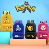 Pokemon Pocket Monster Học Sinh Túi Hoạt Hình Trẻ Em Trở Lại Trường Đồ Dùng Pikachu Màu Ba Lô Quà Tặng