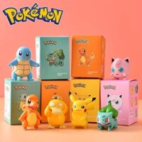 Pokémon Pokémon Hộp mù Pokémon Pikachu Koda Vịt Jenny Rùa để bàn Đồ trang trí đồ chơi búp bê làm bằng tay