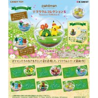 Pokemon Sun & Moon Terrarium Pikachu & Bellossom, Entei, Mew, Wobbuffet, Treecko, MagnemiteSet Collection Minature Figure Rement Toy
