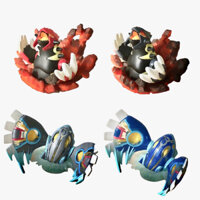 POKEMON TCG COLLECTION PRIMAL GROUNDON KYOGRE, SHINY - MÔ HÌNH NHẬT BẢN - QUÁI VẬT BỎ TÚI