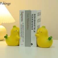 Pokinge 2 Chân Đế Sách Hình Vịt, Hộp Đựng Sách Sáng Tạo Bằng Nhựa, Đồ Thủ Công Đa Năng Hiện Đại Dễ Thương Hình Thu Nhỏ Hộp Đựng Sách