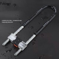 Pokinge Khóa Lớn Dài, Cửa Hàng Dày An Ninh Văn Phòng Khóa Mortise, Chèn Chìa Khóa Chắc Chắn Có Nắp Bụi Chống Trộm Hình Chữ U Khóa Cửa Kính Xe Máy