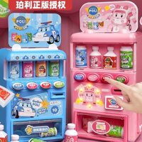 Polly POLI máy bán hàng tự động máy đồ chơi kẹo máy bán hàng tự động hoạt động bằng đồng xu Đồ chơi trẻ em