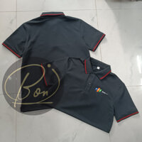 Polo ĐP FPTShop nam nữ màu đen viền đỏ đủ size, vải đẹp không xù lông - BONSHOP94.HCM