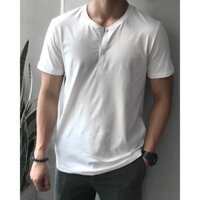 Polo Henley - cotton mềm mịn ( NHẬP MÃ VUQU30K để được giảm 30k)