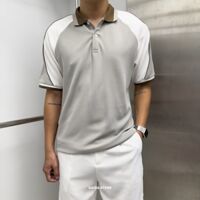 Polo KAF raglan vạch vai - Xám
