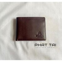 [POLO POCKET] Ví nam da bò màu nâu đậm kiểu ngang, nhiều ngăn tiện lợi VN3 - Phát Tài Leather Goods