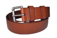 Polo Ralph Lauren Men's Vintage Leather Belt with Nickel Buckle Tan Size 41/42
