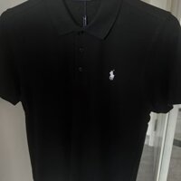 Polo Ralph Lauren Nặng Pony Ve Áo Tay Ngắn Màu Trơn Thêu Cotton Nguyên Chất Công Sở Áo Thun Nam